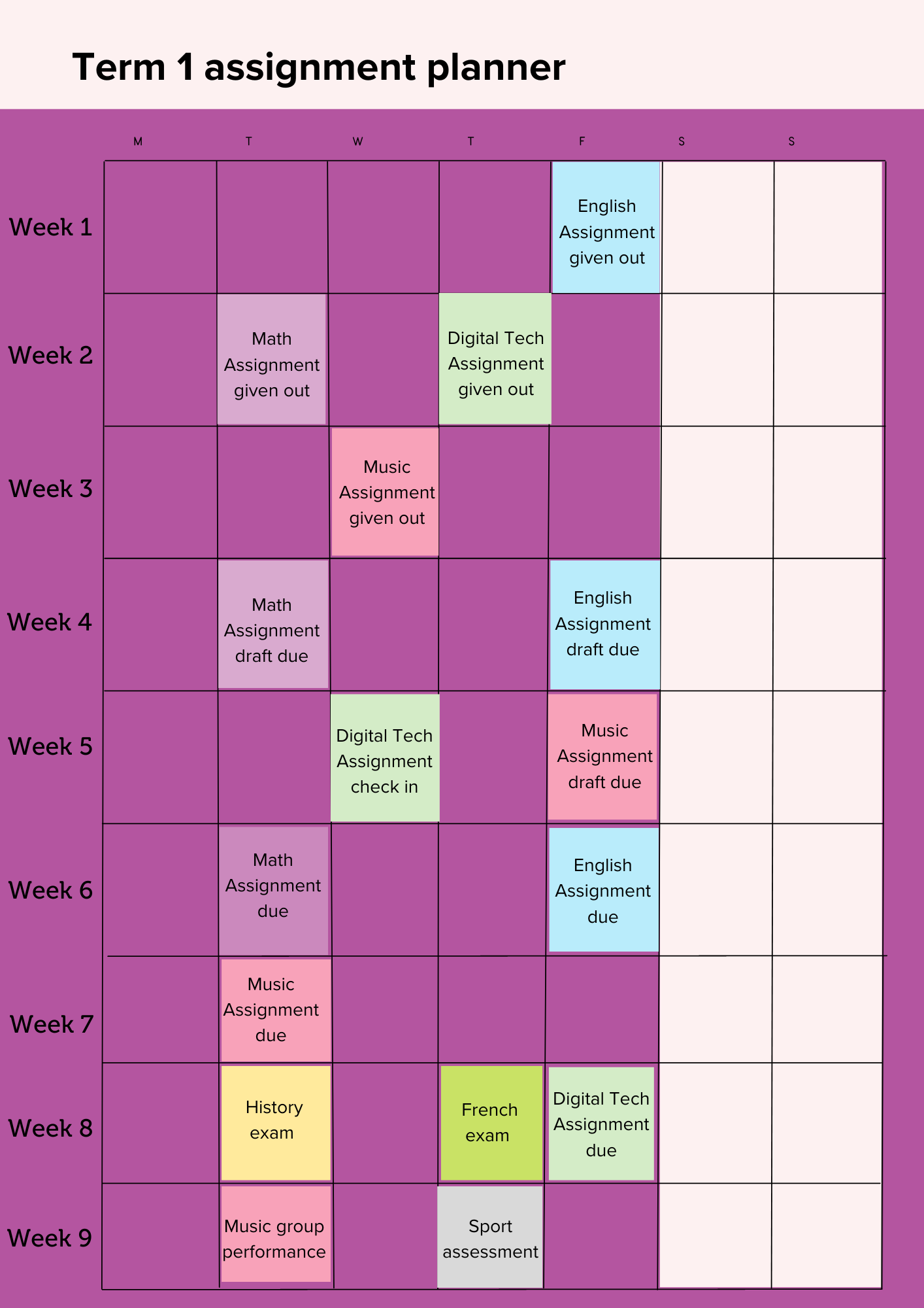 Assignment planner