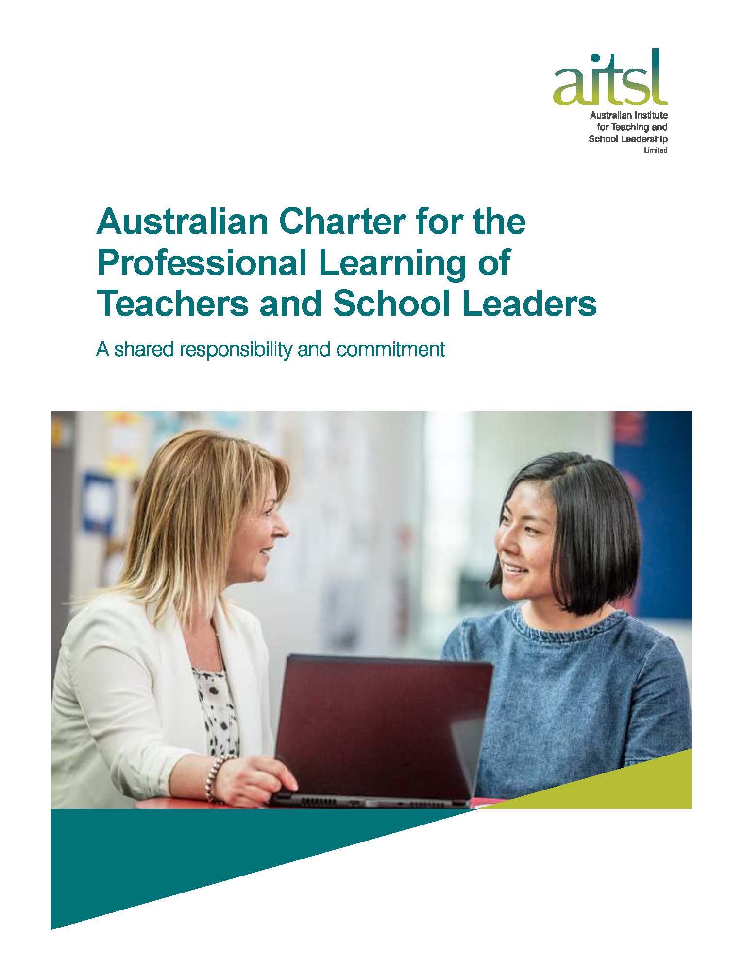 Australian Charter for the Professional Learning of Teachers and School Leaders Cover