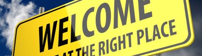 Welcome sign